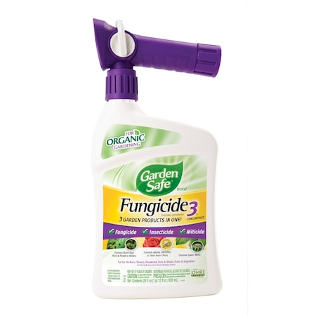 Garden Safe Garden Safe Fungicide3 Organic Fungicide/Insecticide/Miticide Liquid 28 oz HG-93197